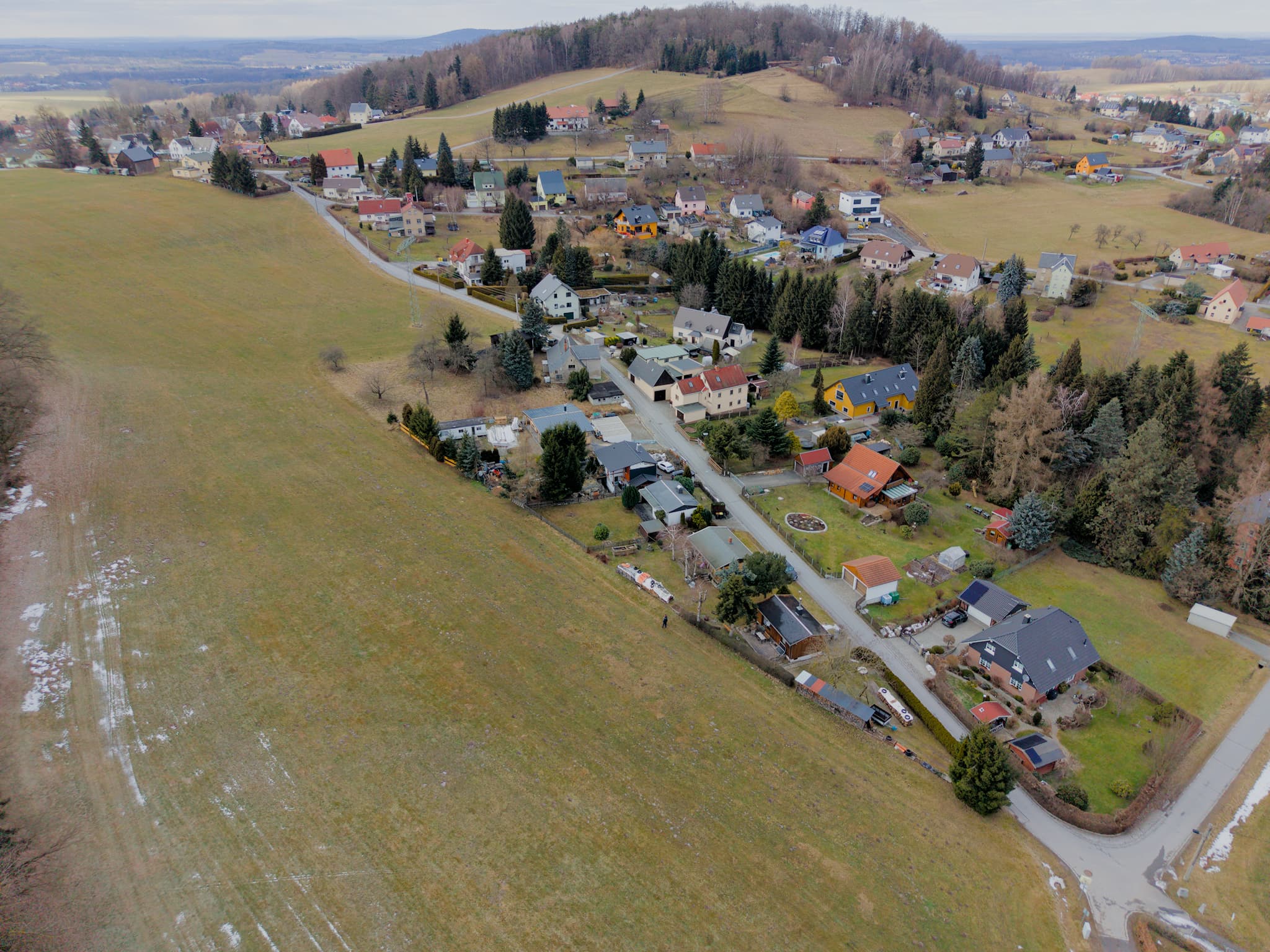 Luftaufnahme Immobilie im Kontext Dresden